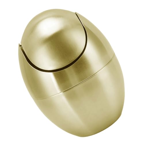 Gatuida Kompakter Mini Mülleimer mit Deckel Müllbehälter Tischabfallbehälter für Büro Schlafzimmer Bad Schreibtisch Nutzung Platzsparend Langlebig Elegant von Gatuida