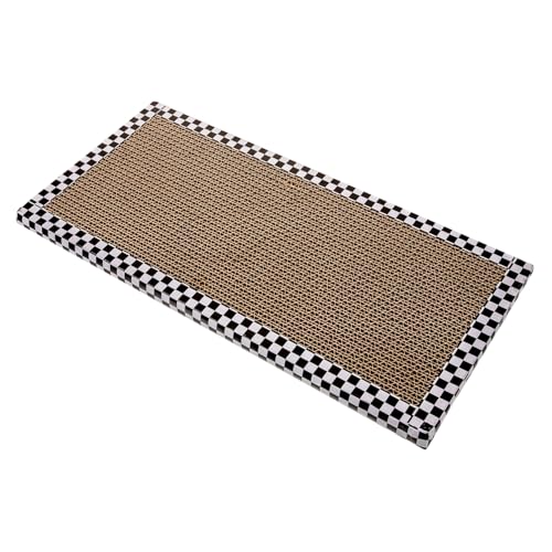 Gatuida Kratzbrett für Katzen aus Wellpappe Gelbes Schachbrett Design Verschleißfestes für Katzen Interaktive Kratzmatte für Stressfreies Drinnen Gatuida Kratzbrett für Katzen aus Wellpappe Gelbes Schachbrett Design Verschleißfestes für Katzen Interaktive Kratzmatte für Stressfreies Drinnen von Gatuida