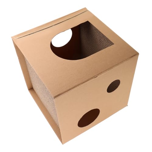 Gatuida Kratzmöbel Katzen Quadratischer Kratzbrett Nest aus Langlebiger Wellpappe Multifunktional Kratzkiste Katzenbett mit Großem Kratzbereich und Stylischem Minimalistischen Design für Gatuida Kratzmöbel Katzen Quadratischer Kratzbrett Nest aus Langlebiger Wellpappe Multifunktional Kratzkiste Katzenbett mit Großem Kratzbereich und Stylischem Minimalistischen Design für von Gatuida