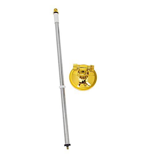Gatuida Kreativer Saugnapf Fahnenmast für Autoflaggen Universeller Werbeflaggenhalter mit Goldener Basis zu Installieren Spurenfrei für Fahnendekoration Gatuida Kreativer Saugnapf Fahnenmast für Autoflaggen Universeller Werbeflaggenhalter mit Goldener Basis zu Installieren Spurenfrei für Fahnendekoration von Gatuida