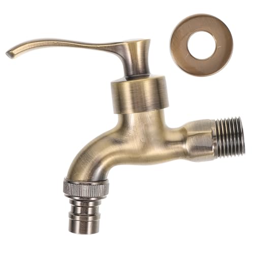 Gatuida Zinklegierung Wasserhahn für Waschbecken Wandmontage Vielseitig Einsetzbar für Küche und Garten Langlebig und Frostbeständig für Waschmaschinen und Spülbecken Gatuida Zinklegierung Wasserhahn für Waschbecken Wandmontage Vielseitig Einsetzbar für Küche und Garten Langlebig und Frostbeständig für Waschmaschinen und Spülbecken von Gatuida