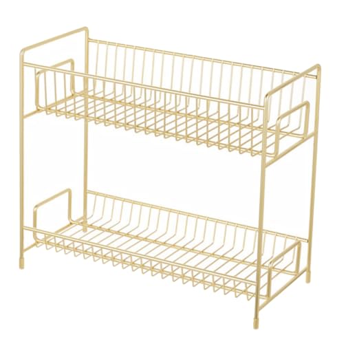 Gatuida Küchenregal für Kosmetik Stufiger Aufbewahrungsorganizer aus Gold Platzsparendes Design für Kleine Gegenstände Stilvolles Regal für Badezimmer und Wohnräume Gatuida Küchenregal für Kosmetik Stufiger Aufbewahrungsorganizer aus Gold Platzsparendes Design für Kleine Gegenstände Stilvolles Regal für Badezimmer und Wohnräume von Gatuida