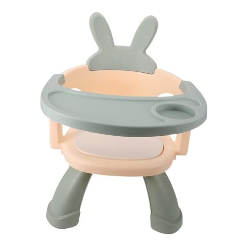 Gatuida Kunststoff Kinder Esszimmerstuhl Mit Rückenlehne Tragbarer Cartoon Hochstuhl Für Babys Fütterungssitz Mit Esstablett Sicherer Und Bequemer Kleinkindstuhl Für Tisch Und von Gatuida