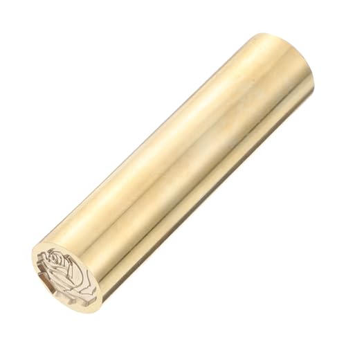 Gatuida Kupfer Wachssiegelstempel Mini Robust für Einladungen Geschenke Basteln Retro Siegel mit Feiner Prägung für Briefumschläge und Dekorationen von Gatuida