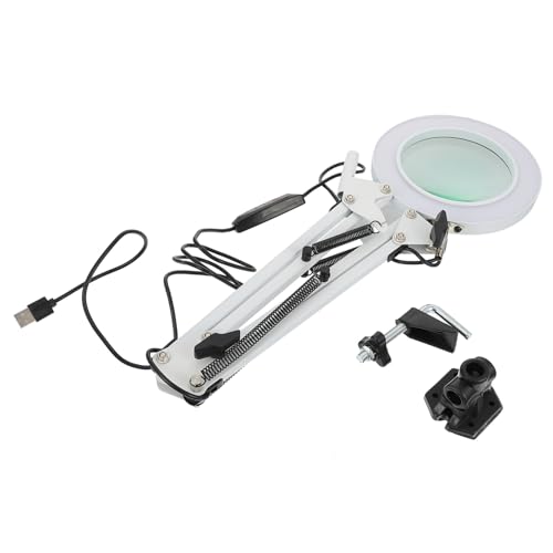 Gatuida LED Lupenleuchte mit Klappbarem Arm Langlebige Tischlampe für Wartung Kosmetik und Bastelarbeiten Schwarz Verstellbar Praktisches Lupenlicht für Präzise Detailarbeit Gatuida LED Lupenleuchte mit Klappbarem Arm Langlebige Tischlampe für Wartung Kosmetik und Bastelarbeiten Schwarz Verstellbar Praktisches Lupenlicht für Präzise Detailarbeit von Gatuida