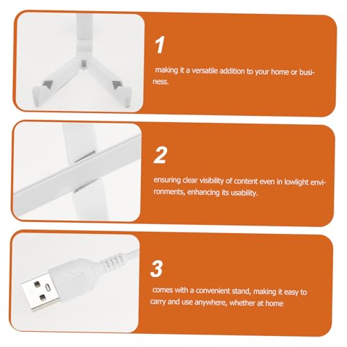 Gatuida LED Schreibtafel mit Ständer Wiederbeschreibbares Beleuchtetes Zeichenbrett für DIY Marktstand Vielseitiges LED Zeichenpad für Zuhause Schule und Geschäft Bunte Stifte von Gatuida