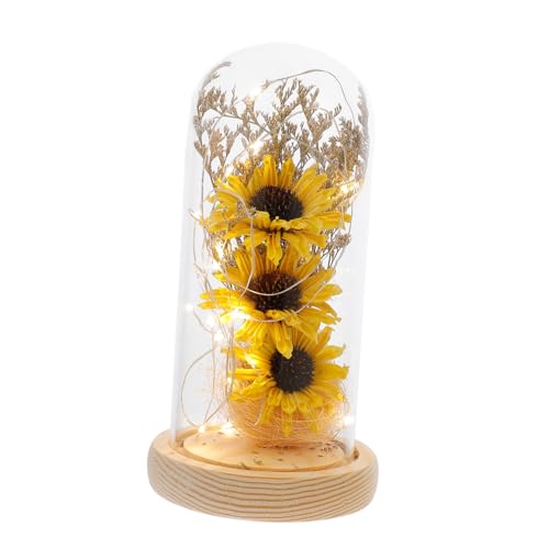 Gatuida LED Sonnenblumen Glasdom Lampe Blumen Nachtlicht Dekoration Warmes Licht für Frauen Valentinstag Wohnzimmer Party Hochzeit Gatuida LED Sonnenblumen Glasdom Lampe Blumen Nachtlicht Dekoration Warmes Licht für Frauen Valentinstag Wohnzimmer Party Hochzeit von Gatuida