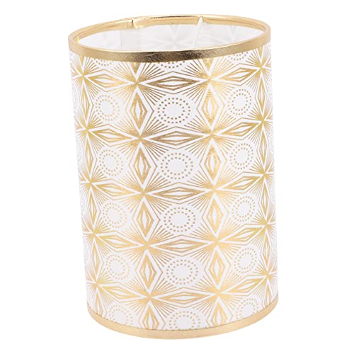 Gatuida Lampenschirm Stoff mit Kreativem Design Zylindrischer Lampenschirm für Tisch und Pendelleuchten Goldener Punkt Ersatz für Alte Lampenschirme Gatuida Lampenschirm Stoff mit Kreativem Design Zylindrischer Lampenschirm für Tisch und Pendelleuchten Goldener Punkt Ersatz für Alte Lampenschirme von Gatuida