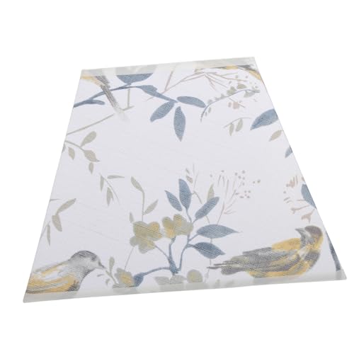 Gatuida Lampenschirm mit Vogel und Blumenmuster Stofflampenschirm für Tischlampe und Hängelampe Moderner Lampenschirm für Wohnzimmer Schlafzimmer Einfach zu Montieren von Gatuida