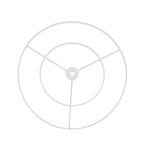 Gatuida Lampenschirmrahmen Doppel Layer DIY Ring für Tischlampe und Pendelleuchte Installieren Geeignet für Kreative Lichtgestaltung Shade Ring Fitter von Gatuida