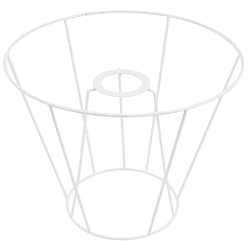 Gatuida Lampenschirmrahmen lampenschirm gestell DIY Lampenschirm Rahmen kleine Lampenschirme für Tischlampen modern Rahmen zur Herstellung von Lampenschirmen Rahmen für Tischleuchten Weiß von Gatuida