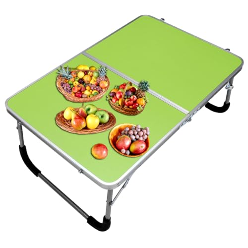 Gatuida Leichter Aluminium Klapptisch Faltbarer Outdoor Tisch für Camping BBQ Reisen und Computerarbeit Robust und Schnell Aufbaubar Multifunktional in Grün von Gatuida