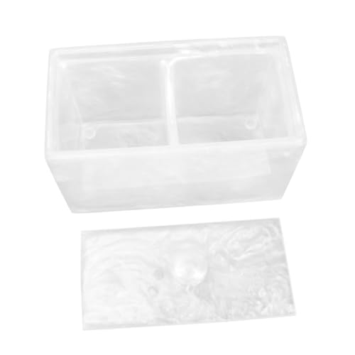 Gatuida Lidded Aufbewahrungsbox für Wattepads und Wattestäbchen Geteilter Organizer aus Robustem Material Kompakt und Platzsparend für Schminktisch Büro und Badezimmer Gatuida Lidded Aufbewahrungsbox für Wattepads und Wattestäbchen Geteilter Organizer aus Robustem Material Kompakt und Platzsparend für Schminktisch Büro und Badezimmer von Gatuida