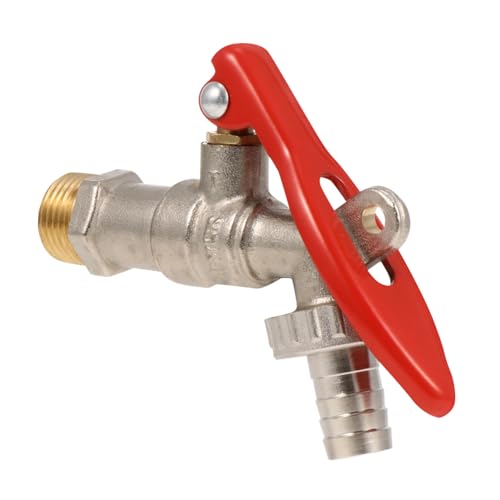 Gatuida Manueller Garten Wasserhahn aus Langlebigem Messing mit Diebstahlsicherung Gartenschlauch Anschluss Geeignet für Gartenbewässerung Balkonpflanzen und Autowäsche Wetterfest und von Gatuida