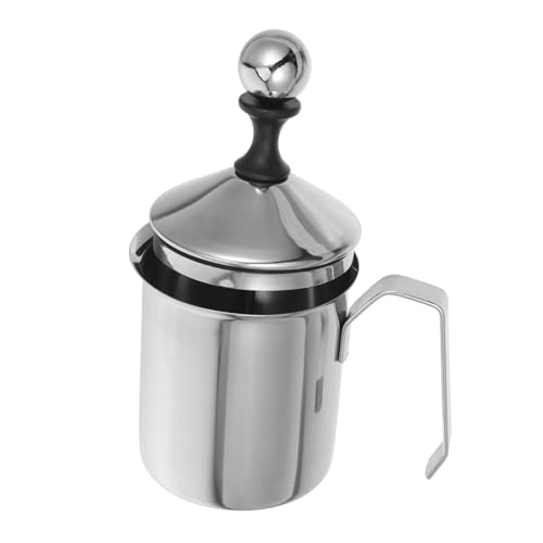 Gatuida Manueller Milchaufschäumer Edelstahl Frothing Pitcher Milchkännchen Handlicher Milchschaumbehälter für Kaffee Latte Cappuccino Küchenwerkzeug Gatuida Manueller Milchaufschäumer Edelstahl Frothing Pitcher Milchkännchen Handlicher Milchschaumbehälter für Kaffee Latte Cappuccino Küchenwerkzeug von Gatuida