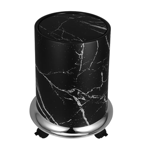 Gatuida Marmor-mülleimer – Runder Mülleimer, Abfallkorb, Behälter Mit Deckel Und Rädern, Mülleimer Für Küche Und Bad, Für Wohnzimmer, Büro Und Schlafzimmer Gatuida Marmor-mülleimer – Runder Mülleimer, Abfallkorb, Behälter Mit Deckel Und Rädern, Mülleimer Für Küche Und Bad, Für Wohnzimmer, Büro Und Schlafzimmer von Gatuida
