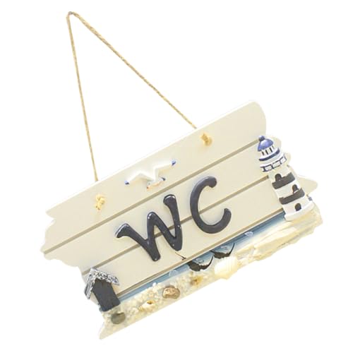 Gatuida Mediterranes Wc Schild aus Holz Kreative Wanddeko im Leuchtturm stil Modernes Schlichtes Toilettenschild für Badezimmer und Öffentliche Toiletten Stilvolles und Langlebiges Wc Gatuida Mediterranes Wc Schild aus Holz Kreative Wanddeko im Leuchtturm stil Modernes Schlichtes Toilettenschild für Badezimmer und Öffentliche Toiletten Stilvolles und Langlebiges Wc von Gatuida