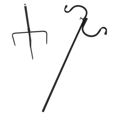 Gatuida Metal Shepherd Hook für Garten Robuster Verstellbarer Haken für Vogelhäuser Solarleuchten und Pflanzen Eleganter Vintage Stil Hochwertigem Eisen für Hochzeiten und von Gatuida