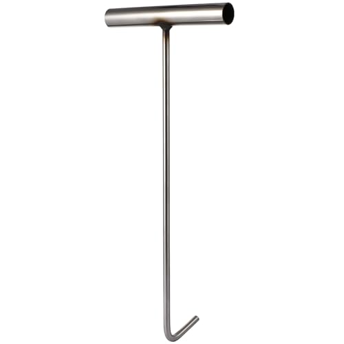 Gatuida Kanaldeckelheber Schachthaken: Edelstahl Kanaldeckel Haken T Gullideckel Haken Schachtdeckelhaken Abflussdeckel Hebewerkzeug für Trampolin Pull Quellen Open Kanaldeckel von Gatuida