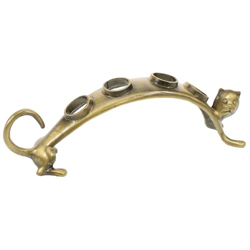 Gatuida Metall Weinverschluss Halter Katzenform Weinflaschenverschluss Aufbewahrungsständer für Küchen Weinliebhaber Stilvolles Flaschenverschluss Regal Robust Langlebig Zinc von Gatuida