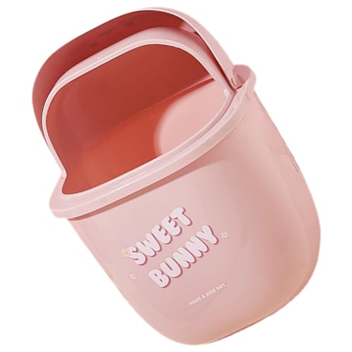 Gatuida Mini Mülleimer mit Deckel Form Eines Cartoon Hasen Niedlicher Tischabfalleimer für Schreibtisch Schlafzimmer und Kinderzimmer Leicht und Praktisch zur Aufbewahrung von Kleinstmüll von Gatuida