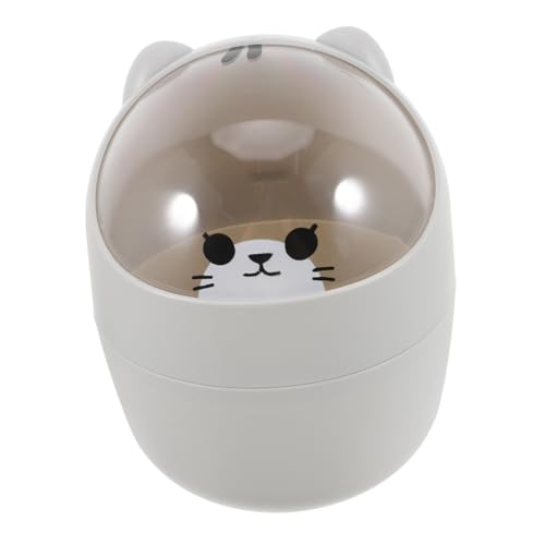 Gatuida Mini Mülleimer mit Deckel Kawaii Bär Design Kleiner Tischabfalleimer für Büro Schlafzimmer Auto Vielseitiger Schreibtisch Organizer und Tragbarer Abfallbehälter Gatuida Mini Mülleimer mit Deckel Kawaii Bär Design Kleiner Tischabfalleimer für Büro Schlafzimmer Auto Vielseitiger Schreibtisch Organizer und Tragbarer Abfallbehälter von Gatuida