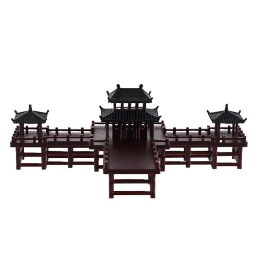 Gatuida Mini-Pavillon, Pagode, Aquarium, Zen-Garten-Statue, chinesische antike Architektur, Gebäudemodell, Bonsai, Mikro-Landschaftsdekoration von Gatuida
