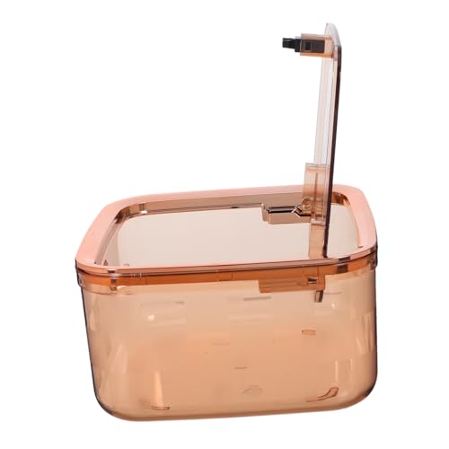 Gatuida Mini Tischmülleimer mit Deckel Transparenter Kleiner Abfalleimer mit Drucköffnung Kompakter Kunststoff Mülleimer für Schreibtisch Schminktisch Küche Büro und Wohnräume von Gatuida