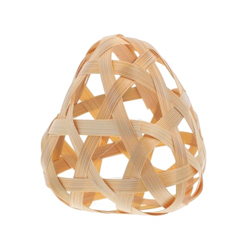 Gatuida Miniatur Lampenschirm Handgewebt Natürlicher Lampenschirm für DIY Tischlampe Woven Lamp Shade Cover für Mini Lampen Umweltfreundlich und Sicher von Gatuida