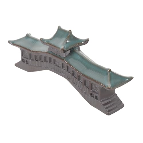 Gatuida Miniatur-pavillon-Figur Für Aquarium Simulationsbrücke Als Bonsai-Zen-dekor Kleines Pagodenmodell Für Schreibtisch-Landschaft Mikro-landschaftsdekor Für Asiatischen Gartenstil von Gatuida