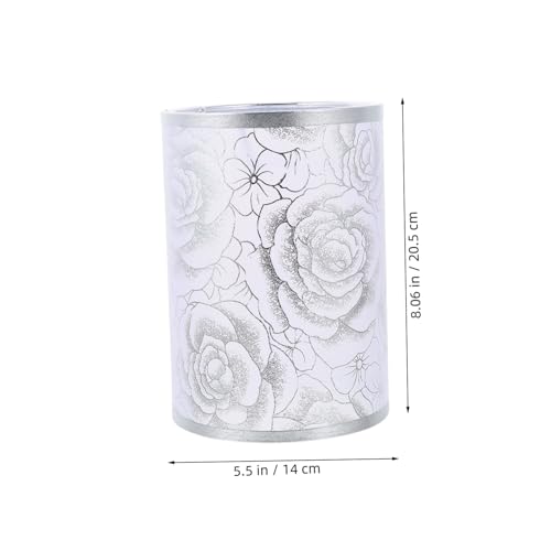 Gatuida Moderner Stoff Lampenschirm für Tischlampe und Wandleuchte Silber rosé Einsetzbar Blendfreies Licht Einfache Montage Stilvolle Wohnraumbeleuchtung von Gatuida