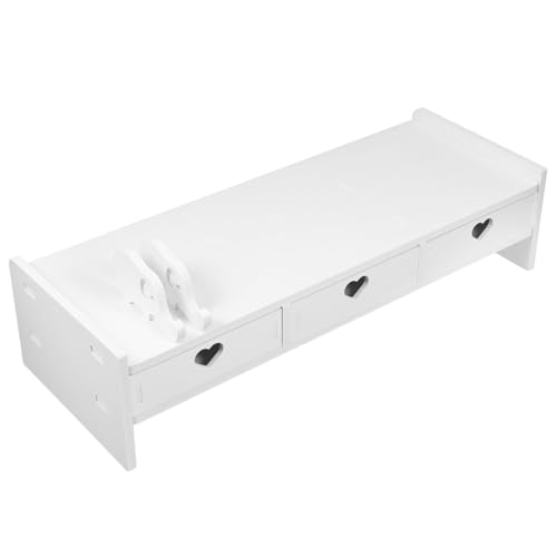 Gatuida Monitorständer für Schreibtisch Ergonomische Monitorerhöhung und Laptop ständer Weißer Desktop Organizer mit DREI zur Aufbewahrung von Tastatur und Büromaterial Werkzeugfreie Gatuida Monitorständer für Schreibtisch Ergonomische Monitorerhöhung und Laptop ständer Weißer Desktop Organizer mit DREI zur Aufbewahrung von Tastatur und Büromaterial Werkzeugfreie von Gatuida