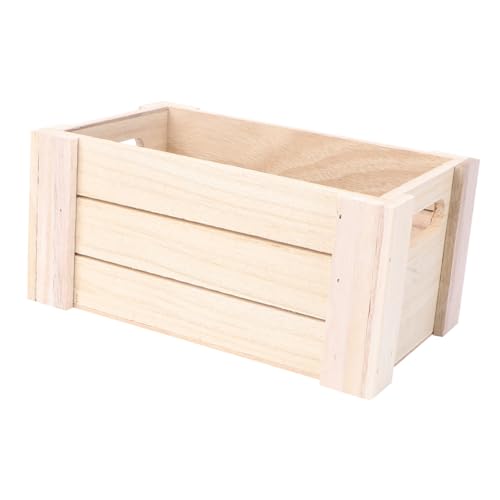 Gatuida Multifunktionale Holz Aufbewahrungsbox Medium Handgefertigt Natürliche Holzstruktur Rustikaler Schreibtisch Organizer für Büro Zuhause Garten Vielseitige Tischdekoration und von Gatuida