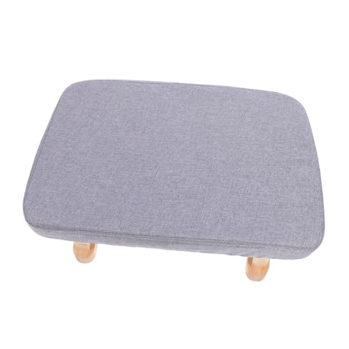 Gatuida Multifunktionaler Kleiner Holzschemel mit Weichem Stoffbezug Stabiler Fußhocker für Büro Camping und Zuhause Kompakter Sitz für Schlafzimmer und Terrasse von Gatuida