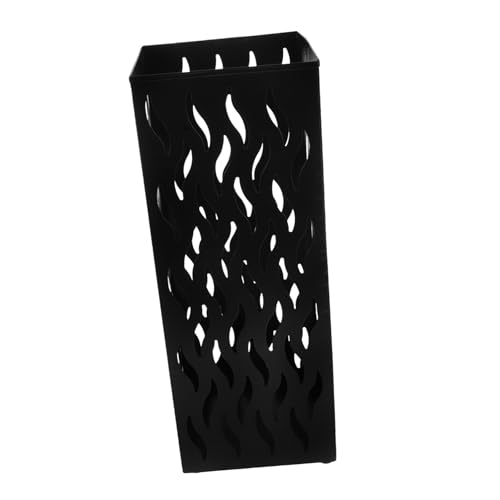 Gatuida Multifunktionaler Metall Regenschirmständer Quadratisch Schwarz Platzsparend Vielseitiger Aufbewahrungseimer für Regenschirme Trockenblumen Eingangsbereich Organizer Langlebig und von Gatuida