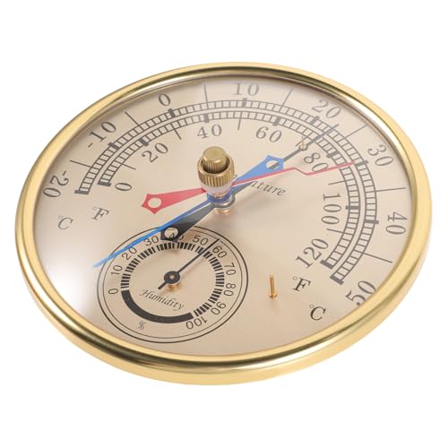 Gatuida Multifunktionales Thermometer und Hygrometer für Innen und Außen Präzises Raum Gewächshausthermometer mit Klarem Display Wetterfestes Temperatur Feuchtigkeitsmessgerät für Garten von Gatuida