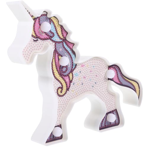 Gatuida Nachtlicht Für Kinderzimmer Farbenfrohe Tischlampe Einzigartige Einhorn Dekoration Warmes Schlaflicht Für Mädchen Für Geburtstage Und von Gatuida