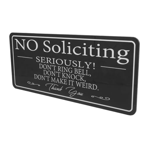 Gatuida No Soliciting Schild aus Robustem Acryl Selbstklebend für Büro Haustüren Hochsichtbar Minimalistisches Design zur Reduzierung Unerwünschter Störungen Gatuida No Soliciting Schild aus Robustem Acryl Selbstklebend für Büro Haustüren Hochsichtbar Minimalistisches Design zur Reduzierung Unerwünschter Störungen von Gatuida