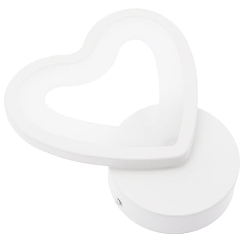 Gatuida Nordische Wandlampe Herzförmig LED Wandlicht Acryl Wandleuchte Warmweiß Hintergrundbeleuchtung Wohnzimmer Schlafzimmer Dekorative Wandmontage Lampe von Gatuida