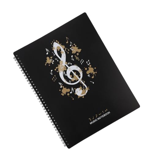 Gatuida Notenmappe Klaviernoten Organizer Seiten Kapazität Transparentes Sichtbuch Musikordner Dokumentenmappe Für Musiker Pianisten Büro Schule von Gatuida