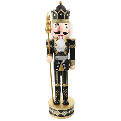 Gatuida Nussknacker Weihnachtsdekoration, Weihnachten Nussknacker Ornamente 15 Holz Nussknacker Soldat Figur Dekor Weihnachtsdekorationen Puppe Ornament für Schreibtisch Kamin Freiraum Dekor von Gatuida