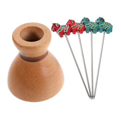 Gatuida Obstgabeln mit Holzpferd Design Cartoon Stil Langlebige Metallspieße und Natürlicher Holzhalter Niedliches Cocktailgabel Set für Appetizer Desserts und Getränke bei Feiern Gatuida Obstgabeln mit Holzpferd Design Cartoon Stil Langlebige Metallspieße und Natürlicher Holzhalter Niedliches Cocktailgabel Set für Appetizer Desserts und Getränke bei Feiern von Gatuida
