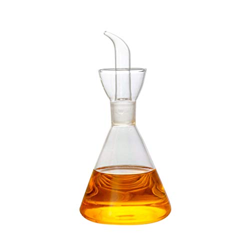 Gatuida Olivenölspender Flasche, Ölflasche Glas Olivenölspender Flasche Glas Speiseöl Essig Messspender mit Ausgießer für Küche und Grill von Gatuida