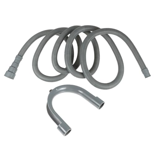 Gatuida PVC Ablaufschlauch Verlängerung für Waschmaschine mit U Förmigem Siphon Flexibler Wasserschlauch aus Langlebigem PVC Installieren Dicht und Kompatibel von Gatuida