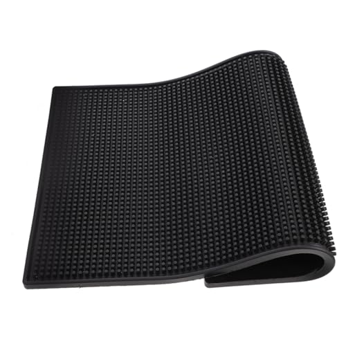 Gatuida PVC Bar Matte Praktische Geschirrtrocknungsmatte für Bartresen Leicht zu Reinigen und Tragbar Rutschfeste Unterlage für Sichere Nutzung von Gatuida