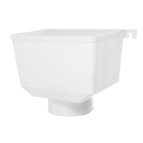 Gatuida PVC Regenrinnen Fallrohr Verbinder Dachrinnenanschluss Kunststoff Regenwasserablauf Gutter Downspout Drainage Connector für Villa und Regentonne von Gatuida