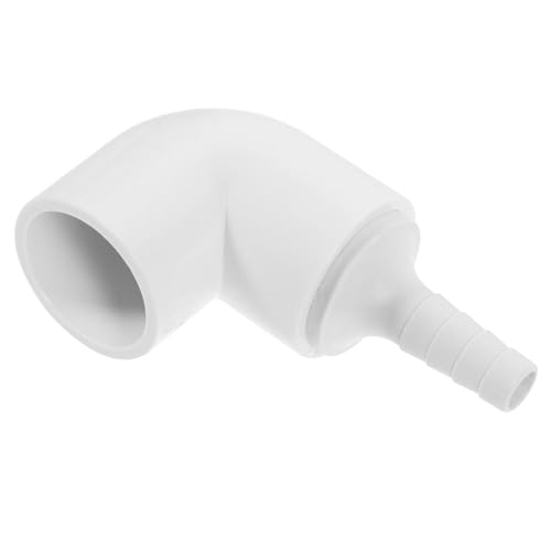 Gatuida PVC Wasseranschluss Hydroponik Schlauchadapter Winkel Einlass für Garten Bewässerung Leichter Langlebiger PVC Fitting Einfache Installation für Wasserleitungen und Pflanzenzucht von Gatuida
