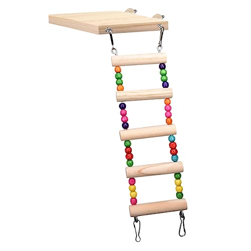 Gatuida Papageien Kletterleiter Holzspielzeug mit Bunten Perlen Langlebig und Robust Vogeltraining Spielplatz für Wellensittiche und Nymphensittiche Gesund und Gesundheitsfördernd Gatuida Papageien Kletterleiter Holzspielzeug mit Bunten Perlen Langlebig und Robust Vogeltraining Spielplatz für Wellensittiche und Nymphensittiche Gesund und Gesundheitsfördernd von Gatuida