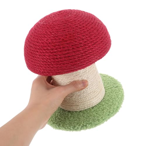 Gatuida Pilzförmiger Katzenkratzbaum aus Robustem Sisal Multifunktionaler Kratzpfosten mit Katzenkratzbrett Fördert Gesundes Kratzverhalten Rot Leuchtendes Design für Kätzchen und Gatuida Pilzförmiger Katzenkratzbaum aus Robustem Sisal Multifunktionaler Kratzpfosten mit Katzenkratzbrett Fördert Gesundes Kratzverhalten Rot Leuchtendes Design für Kätzchen und von Gatuida