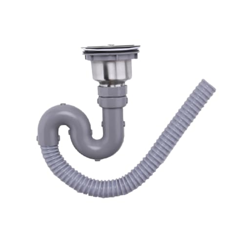 Gatuida Professionelles Waschbecken Abflussrohr aus Edelstahl Flexibel mit Gummidichtungen Langlebig für Küche Bad Spüle Ablaufgarnitur Siphon Ersatz Gatuida Professionelles Waschbecken Abflussrohr aus Edelstahl Flexibel mit Gummidichtungen Langlebig für Küche Bad Spüle Ablaufgarnitur Siphon Ersatz von Gatuida